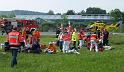 Schwerer Unfall mit Reisebus Lohmar Donrather Dreieck P014